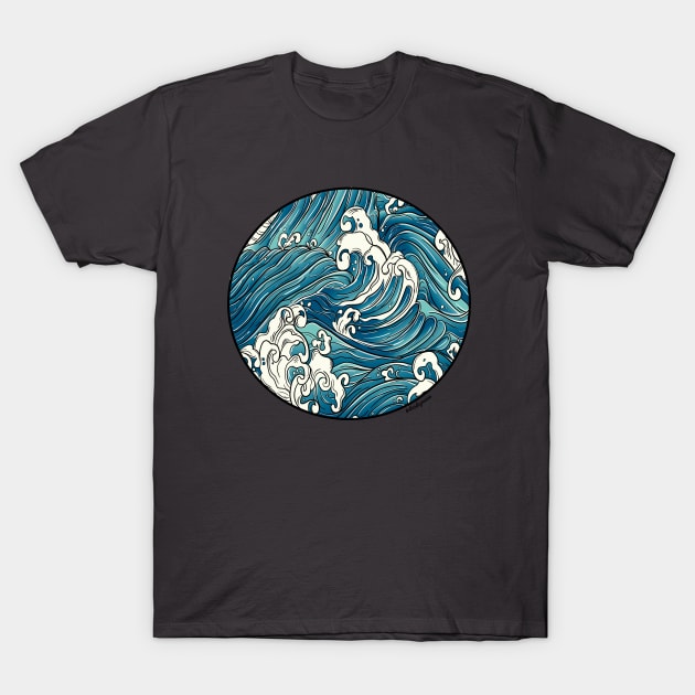 Great Waves T-Shirt by Desdymona